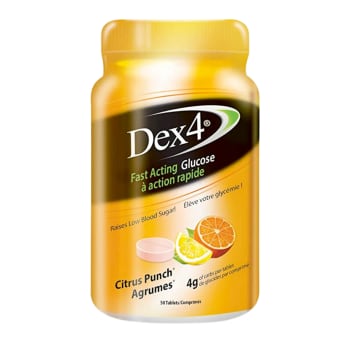 Dex 4 Glucose Tablets Citrus Punch (50 Tablets)