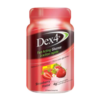 Dex 4 Glucose Tablets Strawberry (50 Tablets)