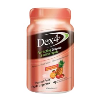 Dex 4 Glucose Tablets Tropical Fruit (50 Tablets)
