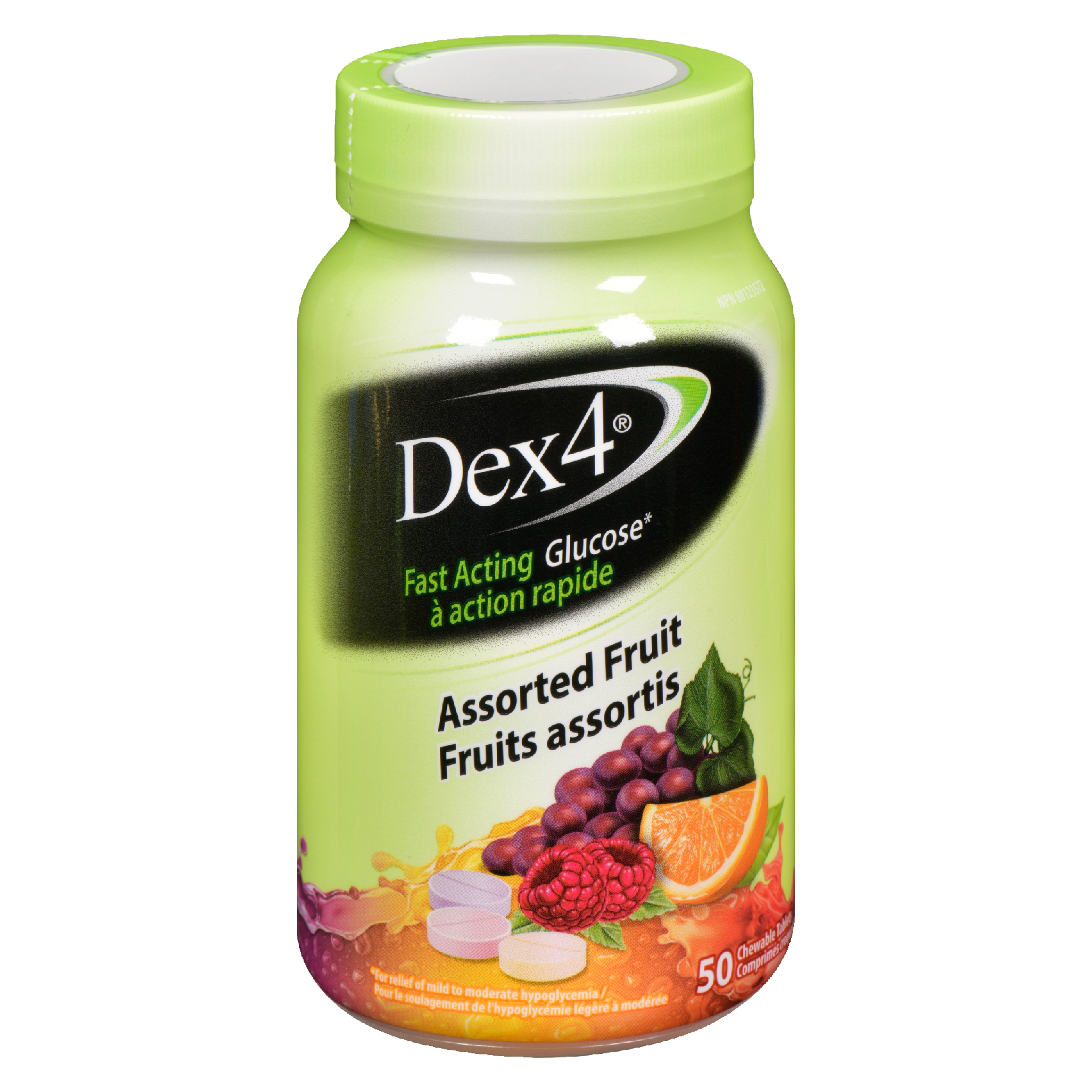 Dex4 Fast Acting Glucose Assorted Fruit 50 Chewable Tablets