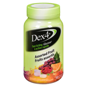 Dex4 Fast Acting Glucose Assorted Fruit 50 Chewable Tablets
