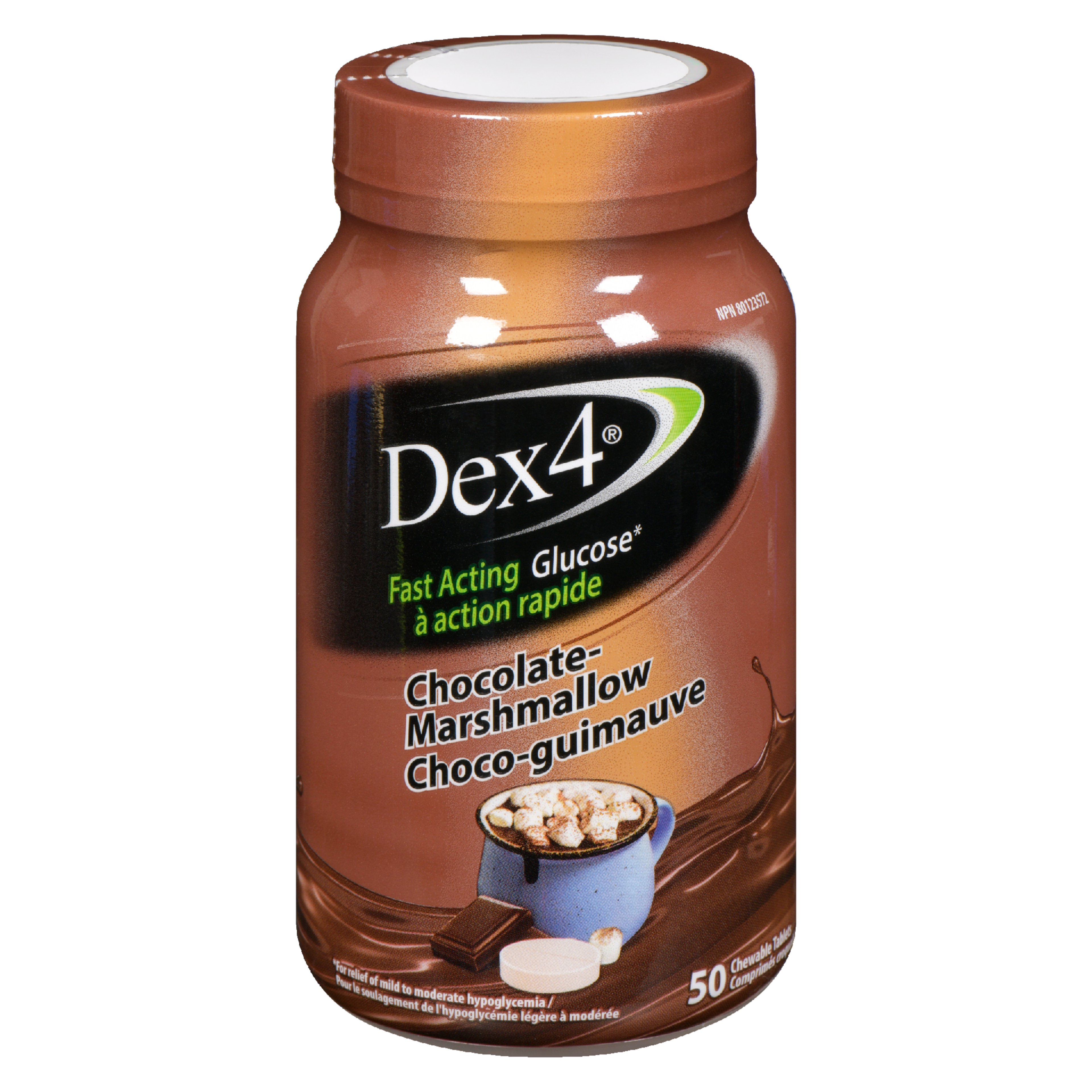 Dex4 Fast Acting Glucose Chocolate-Marshmallow 50 Chewable Tablets