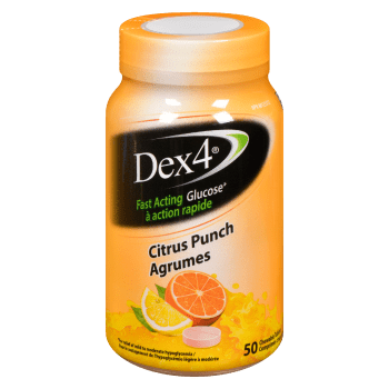 Dex4 Fast Acting Glucose Citrus Punch 50 Chewable Tablets