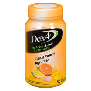 Dex4 Fast Acting Glucose Citrus Punch 50 Chewable Tablets