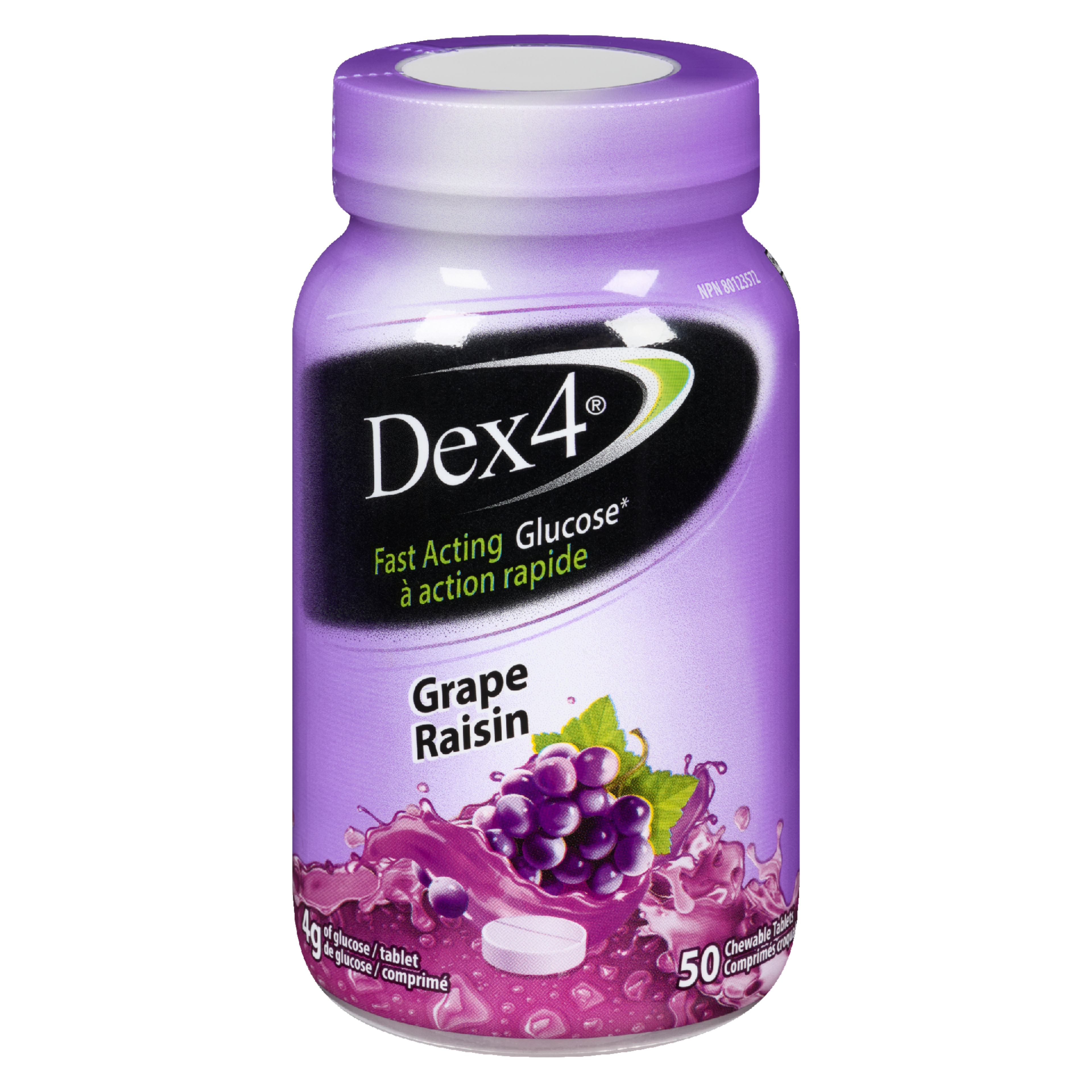 Dex4 Fast Acting Glucose Grape 50 Chewable Tablets