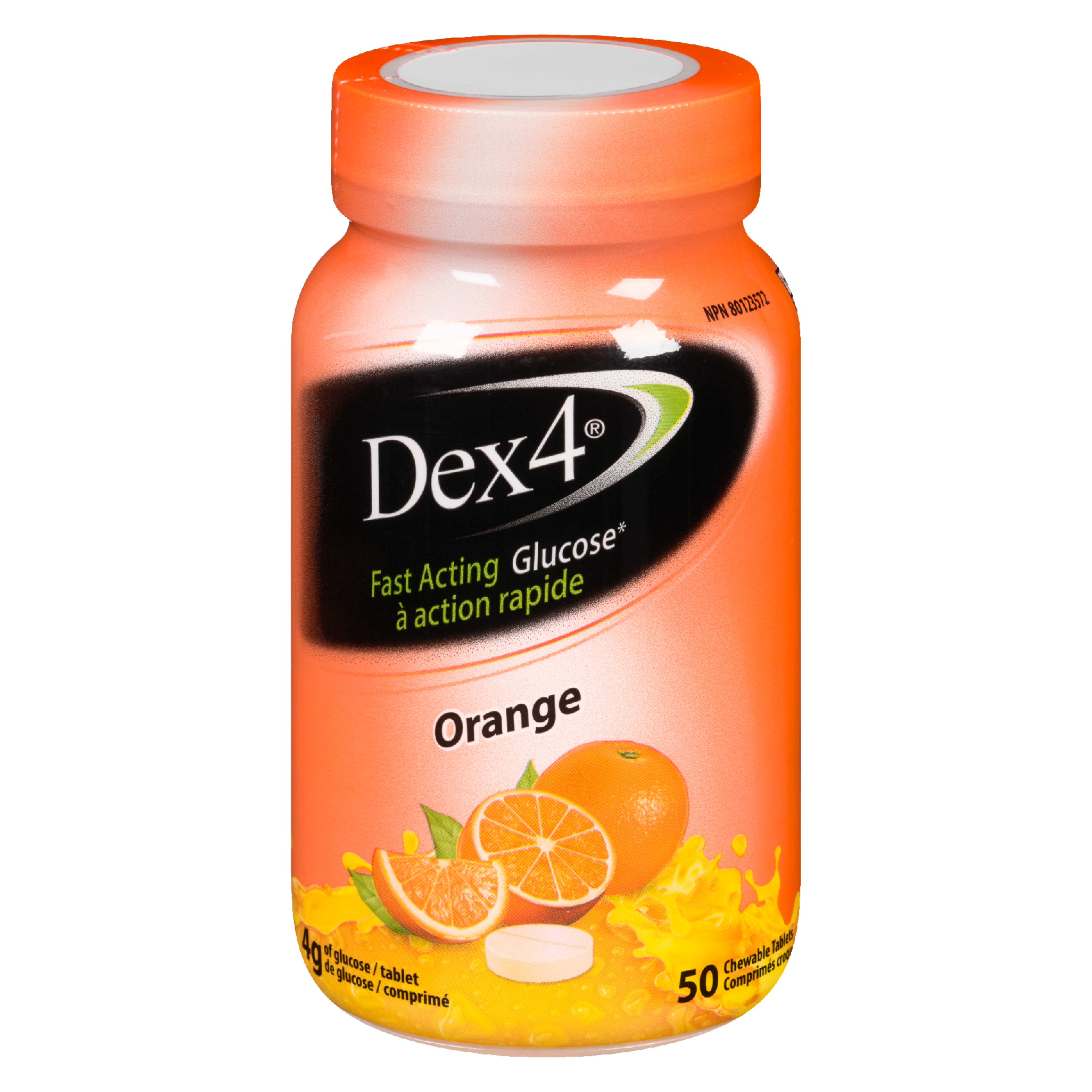 Dex4 Fast Acting Glucose Orange 50 Chewable Tablets