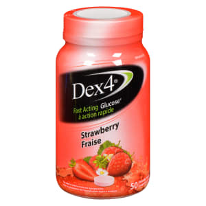 Dex4 Fast Acting Glucose Strawberry 50 Chewable Tablets