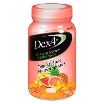 Dex4 Fast Acting Glucose Tropical Fruits 50 Chewable Tablets