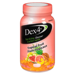 Dex4 Fast Acting Glucose Tropical Fruits 50 Chewable Tablets