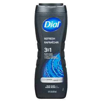 Dial Body + Hair + Face Wash Refresh 3 in 1 Blue Sage Scent 473 ml