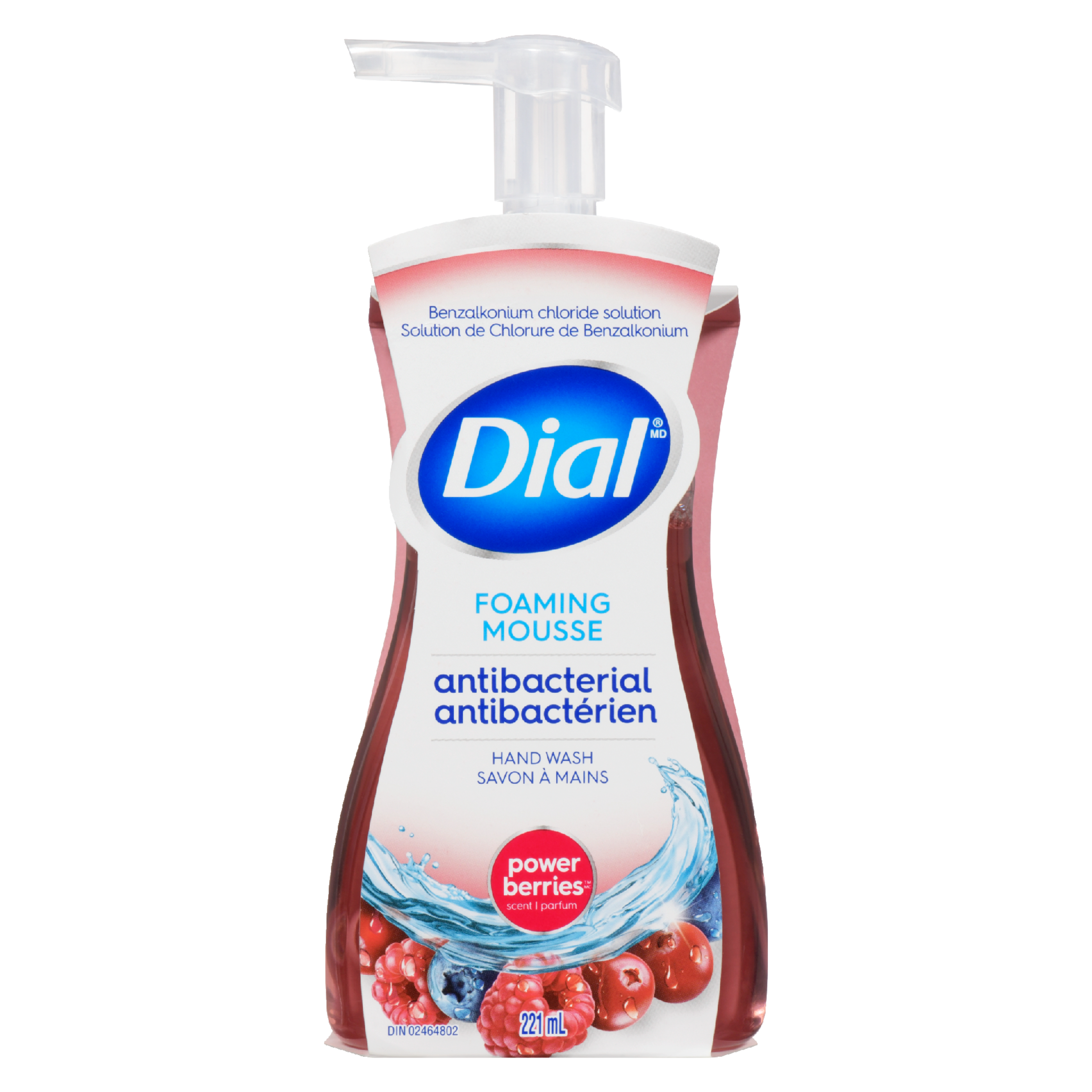 Dial Foaming Hand Wash Antibacterial Power Berries Scent 221 ml