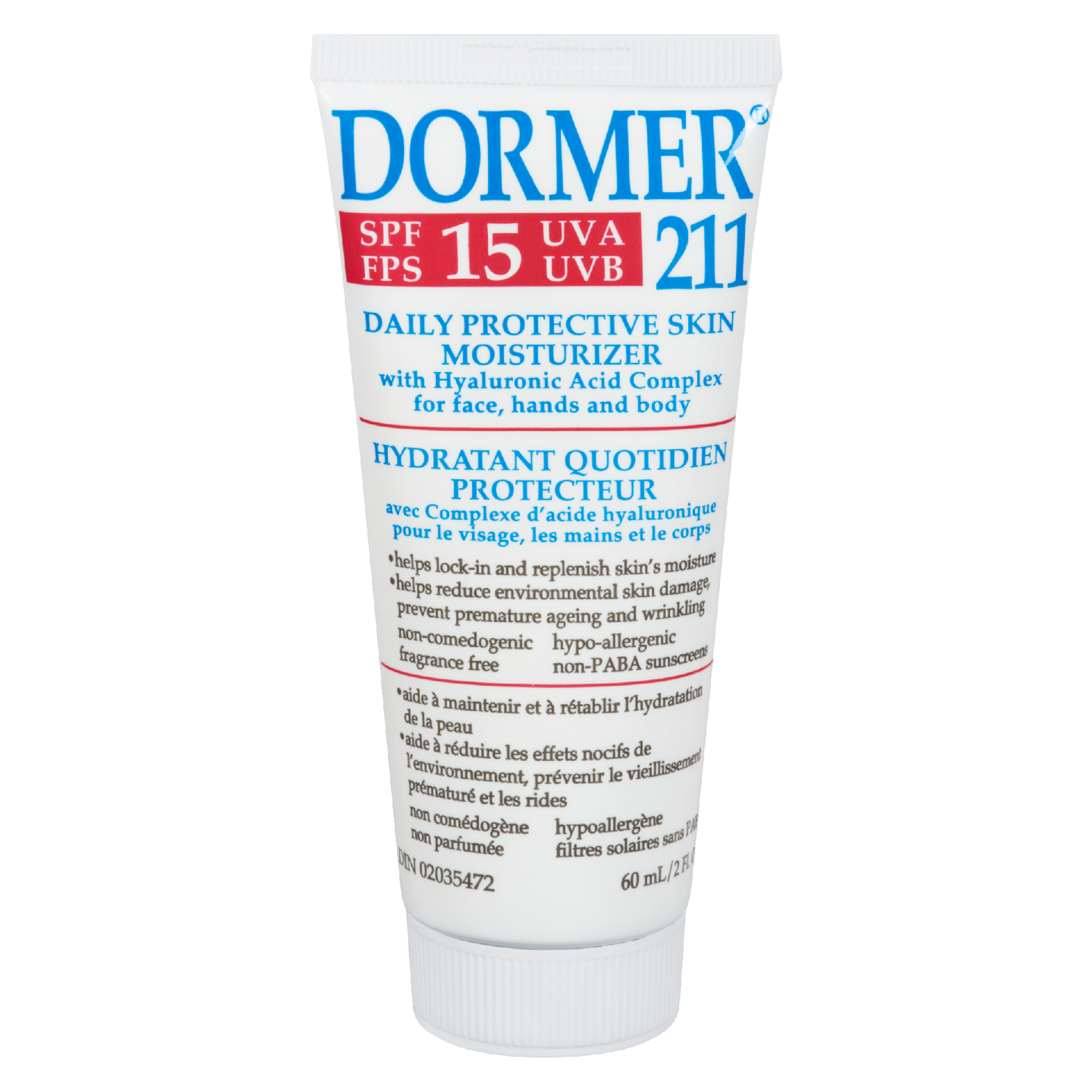 Dormer 211 Daily Protective Skin Moisturizer SPF 15 UVA UVB 60 ml