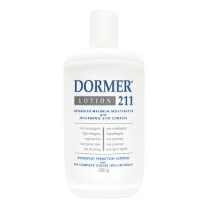 Dormer 211 Lotion Advanced Maximum Moisturizer with Hyaluronic Acid Complex 200 g