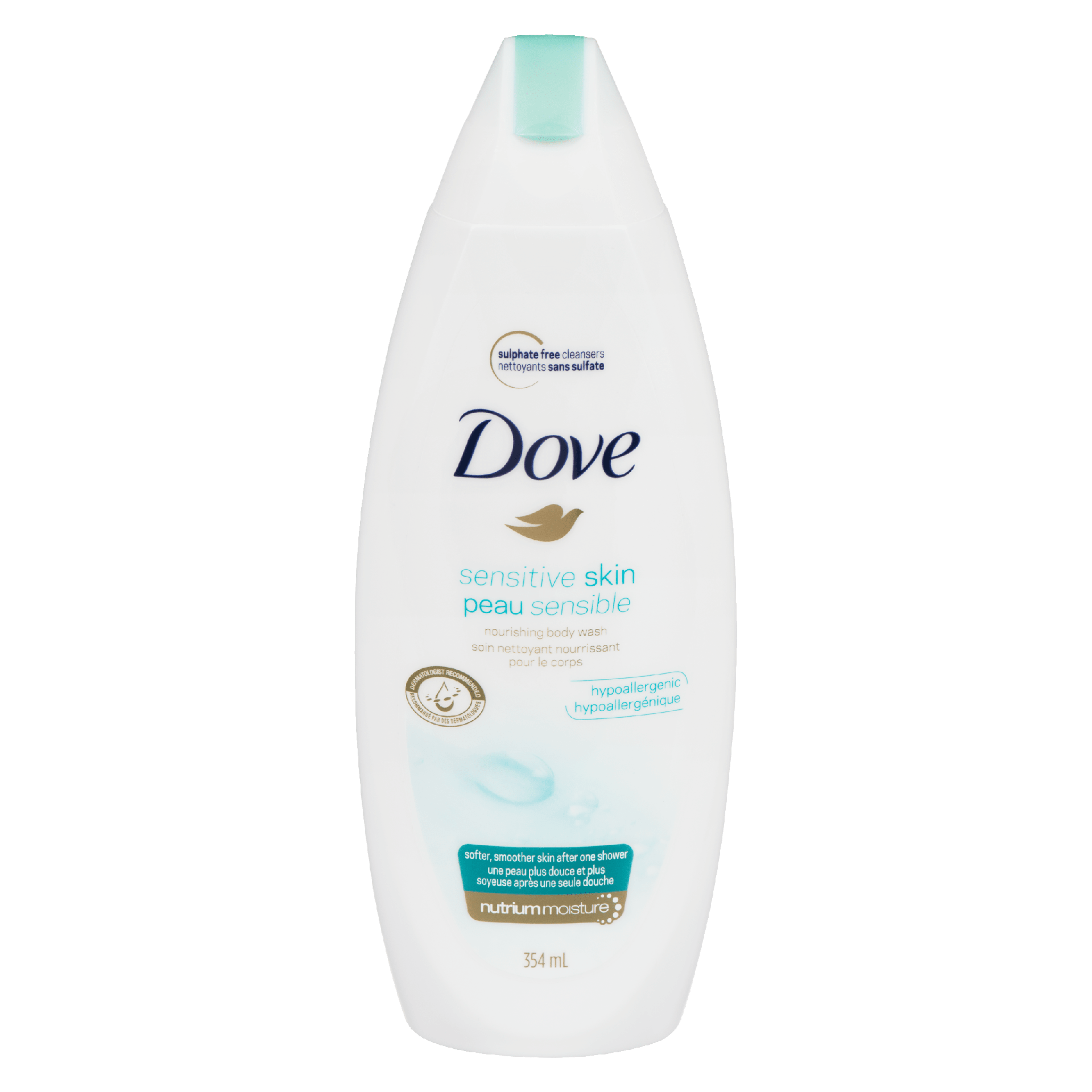 Dove Nourishing Body Wash Sensitive Skin Unscented 354 ml