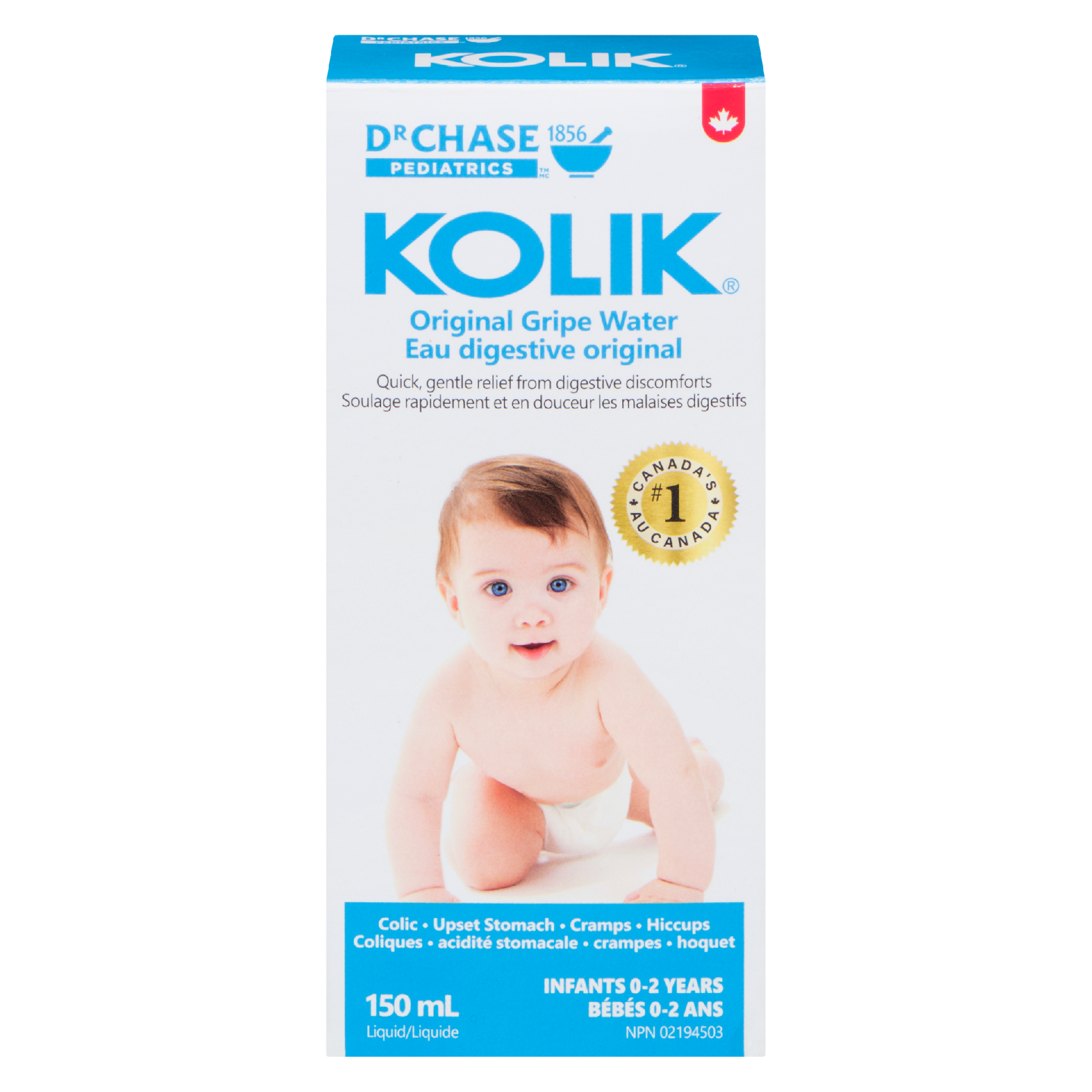 Dr Chase Kolik Original Gripe Water Liquid Infants 0-2 Years 150 ml