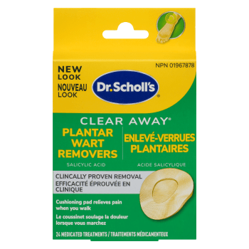 Dr. Scholl's Clear Away Plantar Wart Removers 24 Medicated Treatments