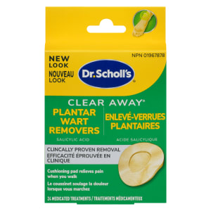Dr. Scholl's Clear Away Plantar Wart Removers 24 Medicated Treatments