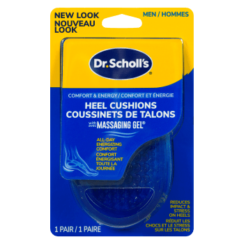 Dr. Scholl's Comfort & Energy Heel Cushions with Massaging Gel Men 1 Pair