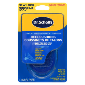 Dr. Scholl's Comfort & Energy Heel Cushions with Massaging Gel Women 1 Pair