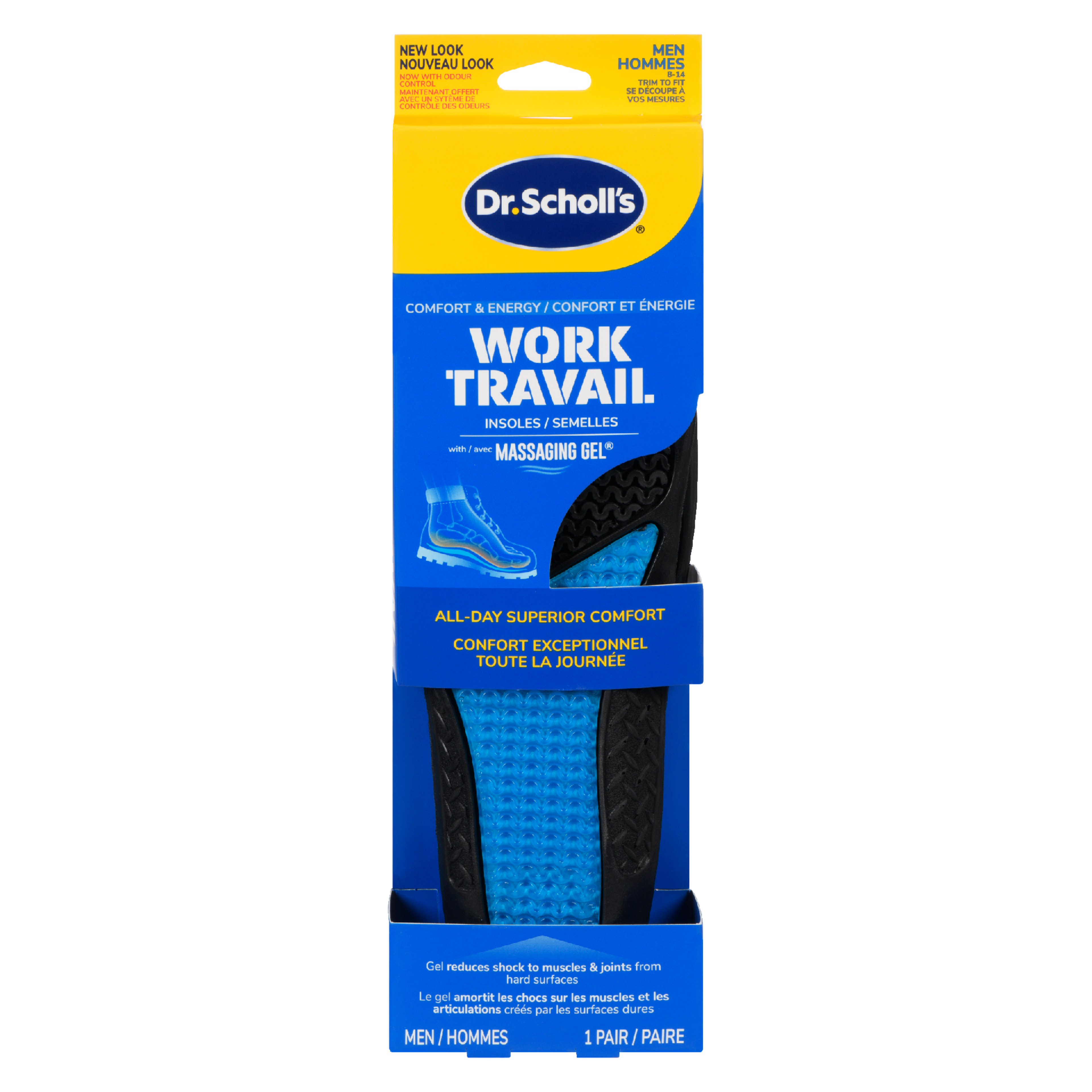 Dr. Scholl's Comfort & Energy Insoles Work Men 8-14 1 Pair