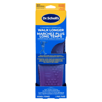 Dr. Scholl's Comfort Insoles Walk Longer Women 6-10 1 Pair