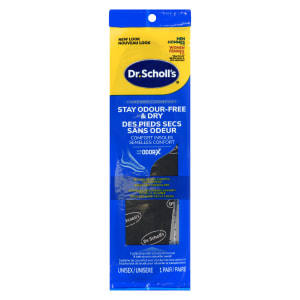 Dr. Scholl's Comfort Insoles with Odor-X Stay Odour-Free & Dry Unisex 1 Pair