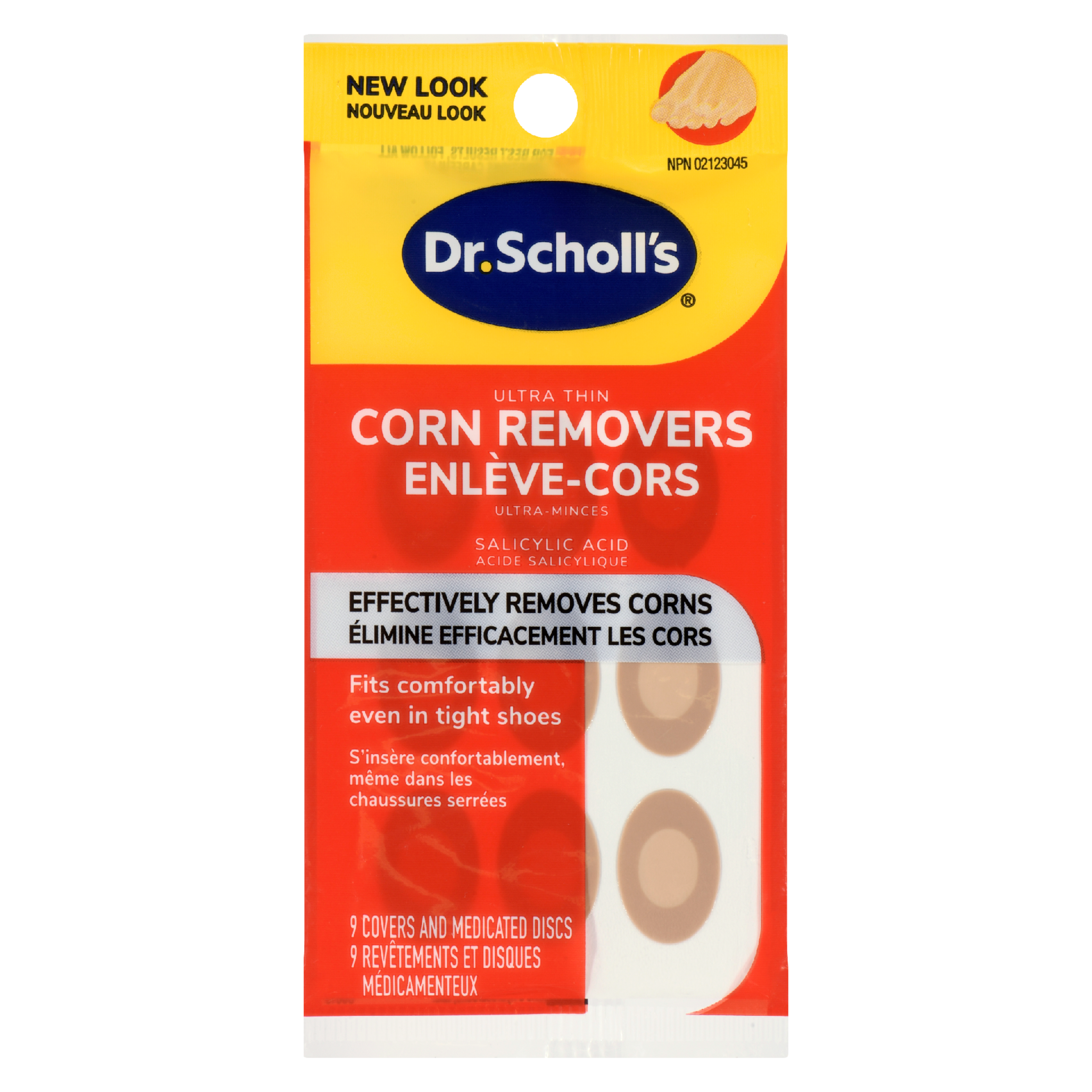 Dr. Scholl's Corn Removers Ultra Thin 9 Covers and Medicated Discs