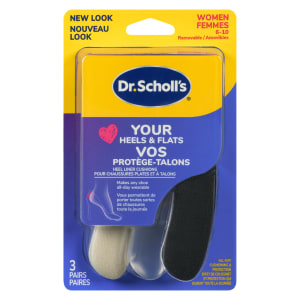 Dr. Scholl's Heel Liner Cushions Your Heels & Flats Women 6-10 3 Pairs