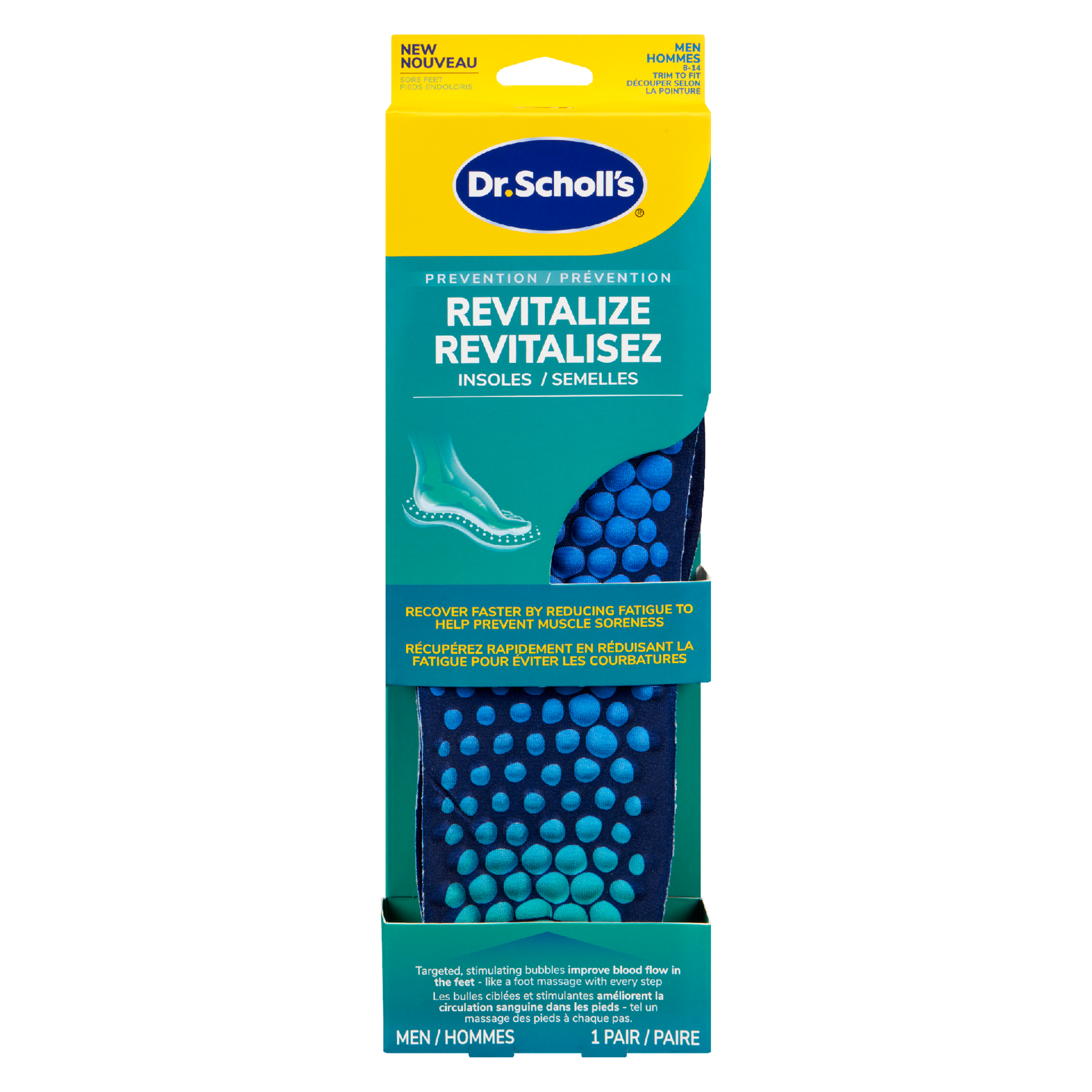 Dr. Scholl's Insoles Revitalize Men 8-14 1 Pair