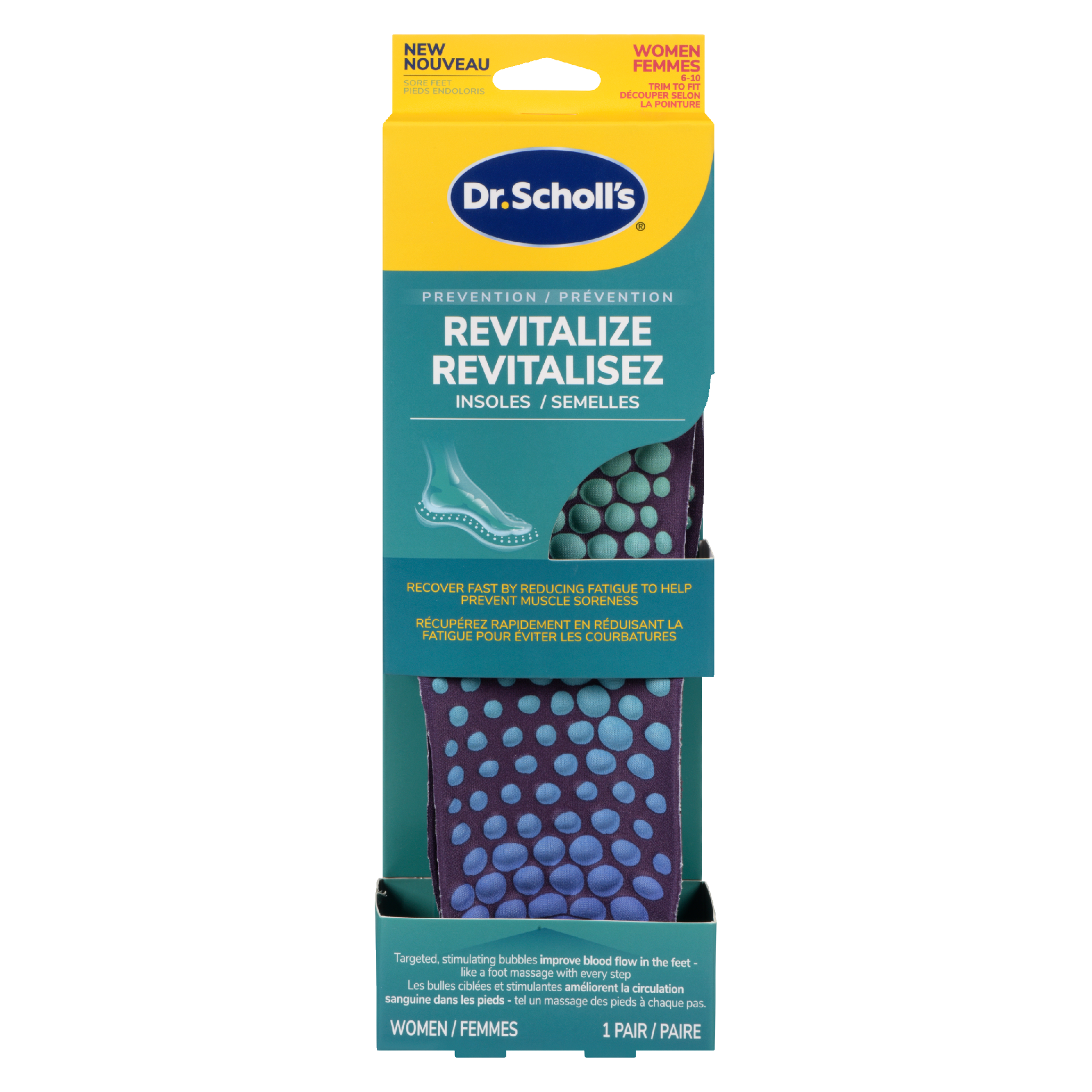 Dr. Scholl's Insoles Revitalize Women 6-10 1 Pair