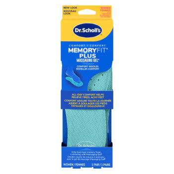 Dr. Scholl's Memory Fit Plus Massaging Gel Comfort Insoles Women 8-14 1 Pair