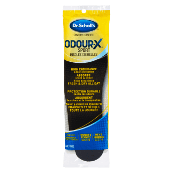 Dr. Scholl's Odour-X Sport Insoles Comfort Women's Size 5-10 Men's Size 7-13 1 Pair