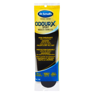 Dr. Scholl's Odour-X Sport Insoles Comfort Women's Size 5-10 Men's Size 7-13 1 Pair