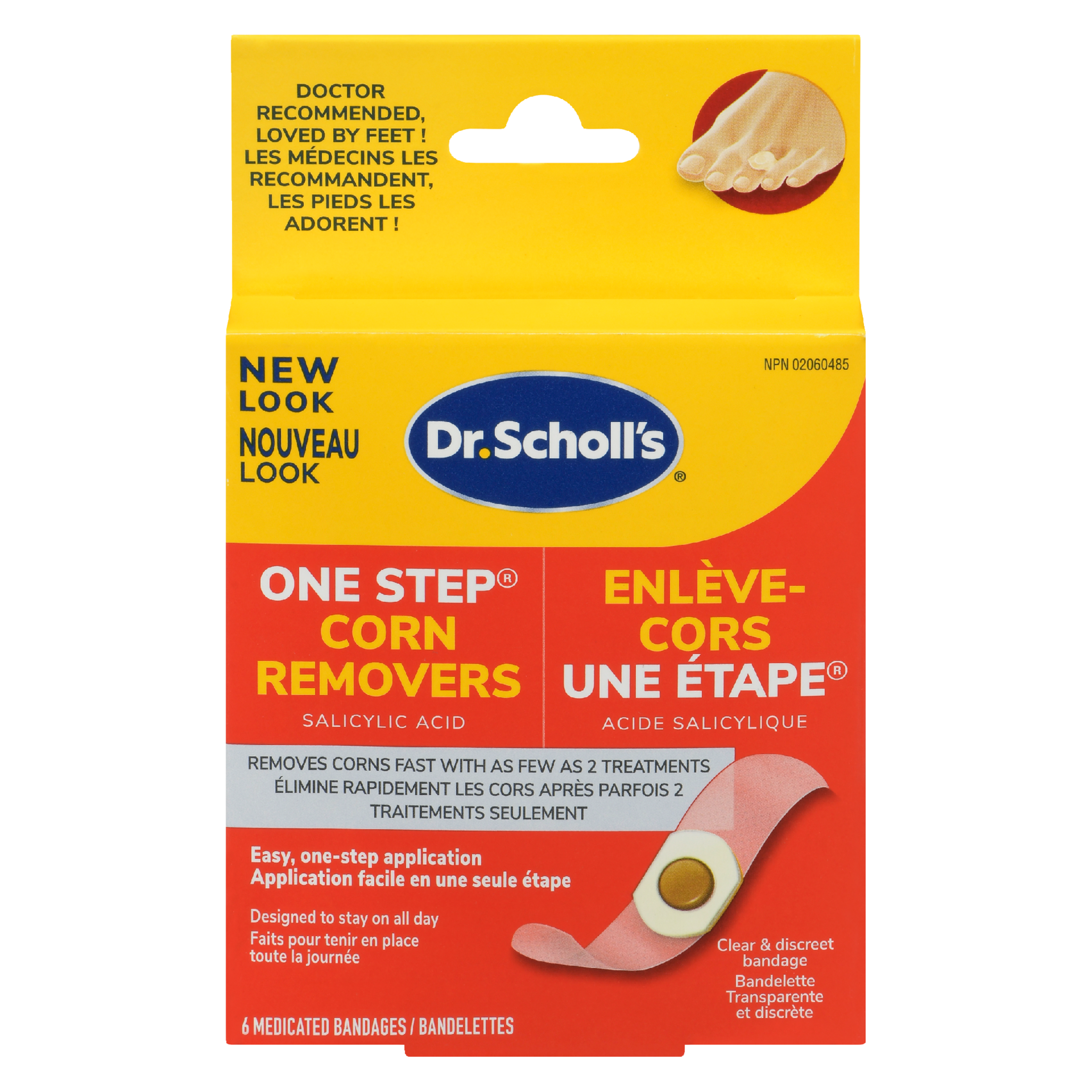 Dr. Scholl's One Step Corn Removers 6 Medicated Bandages