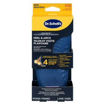 Dr. Scholl's Pain Relief Heel & Arch All-Day Pain Relief Orthotics Women 6-10 1 Pair
