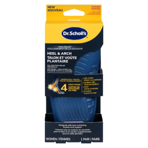 Dr. Scholl's Pain Relief Heel & Arch All-Day Pain Relief Orthotics Women 6-10 1 Pair