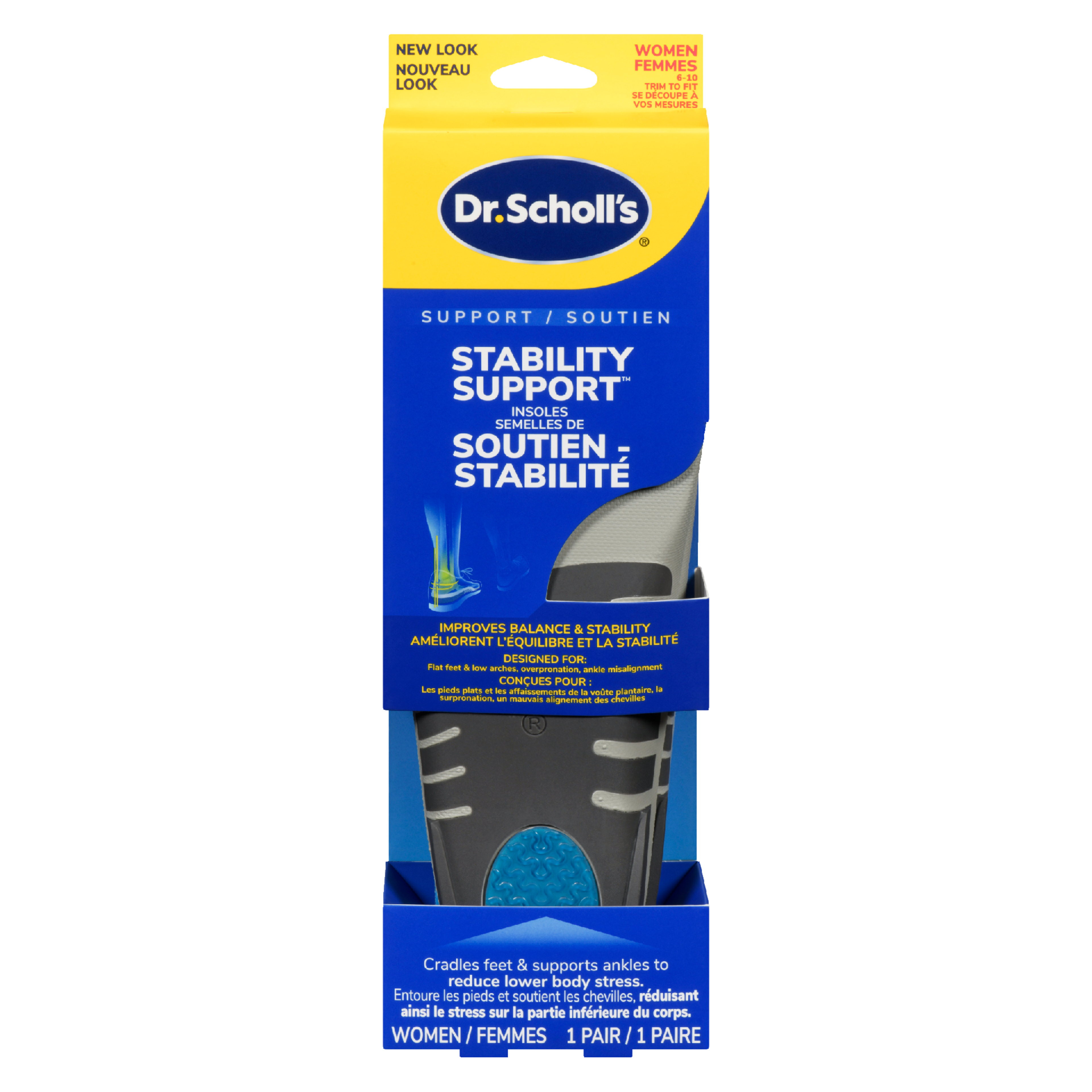 Dr. Scholl's Stability Support Insoles Women 6-10 1 Pair