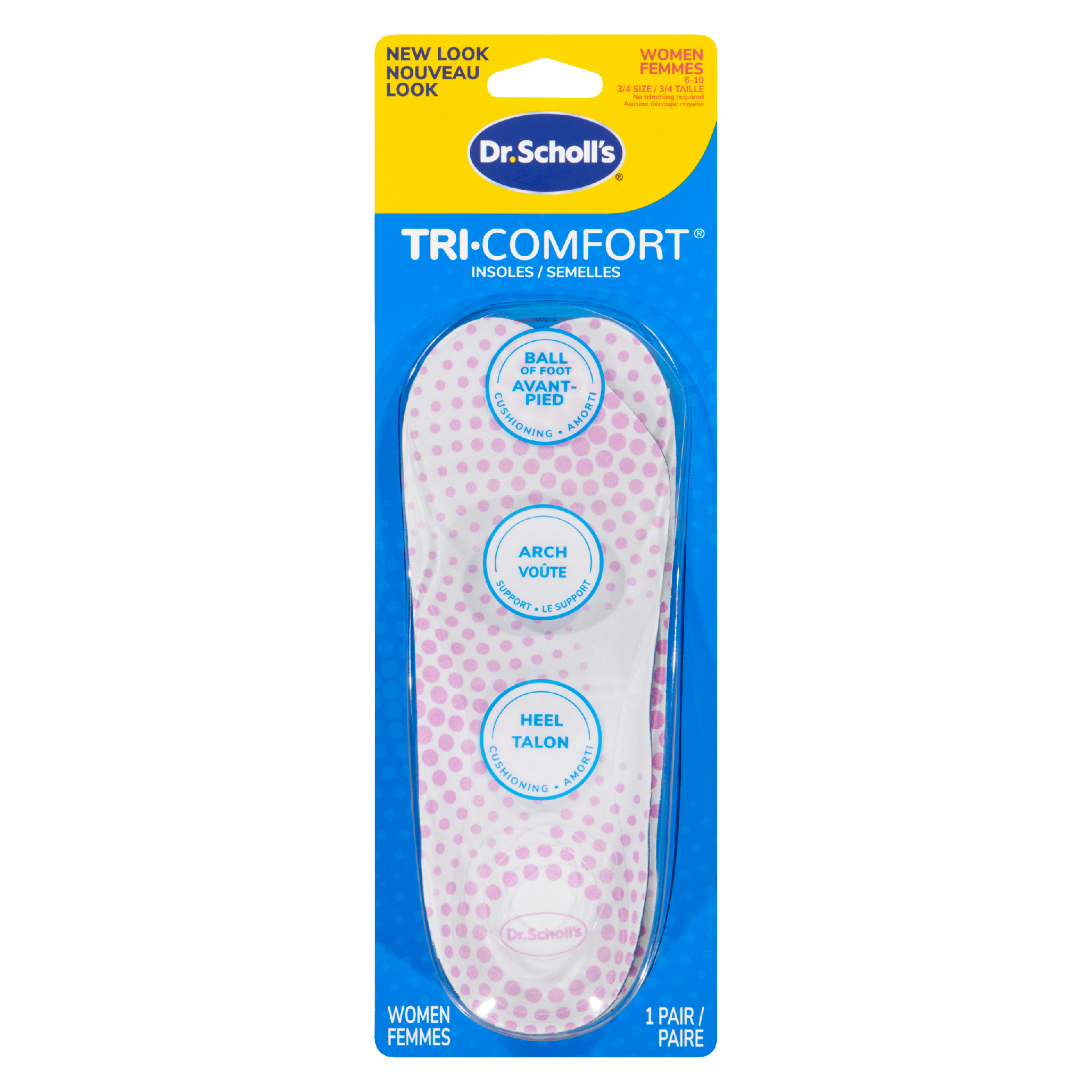 Dr. Scholl's Tri-Comfort Insoles Women 6-10 1 Pair