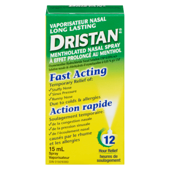 Dristan Long Lasting Mentholated Nasal Spray Fast Acting 15 ml