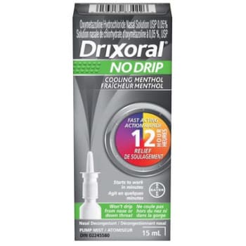 Drixoral No Drip Cooling Menthol Decongestant Nasal Spray