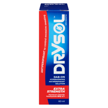 Drysol Hyperhidrosis Antiperspirant Solution Dab-On Extra Strength 60 ml