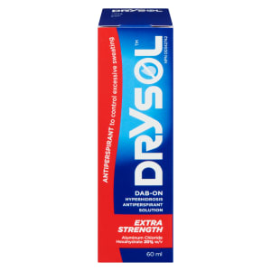 Drysol Hyperhidrosis Antiperspirant Solution Dab-On Extra Strength 60 ml