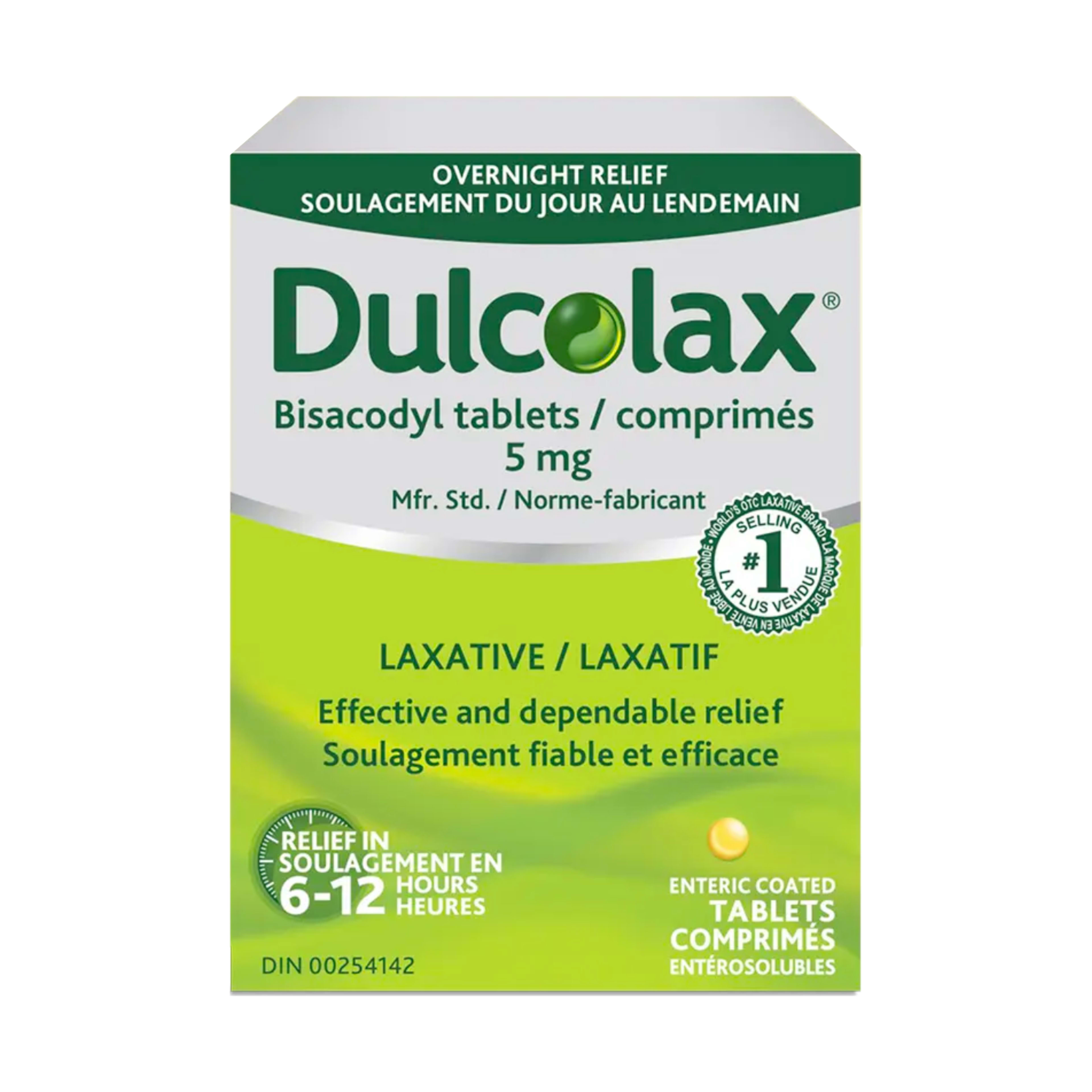 Dulcolax Stimulant Laxative Bisacodyl Tablets 5 mg 10 Tablets Enteric Coated