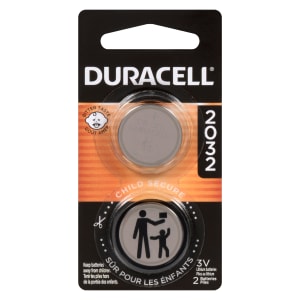 Duracell 3V Lithium Batteries CR2032 2 Batteries