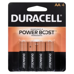 Duracell Alkaline Batteries AA 4