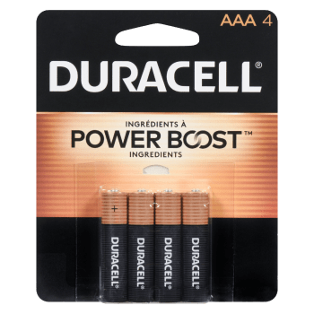 Duracell Alkaline Batteries AAA 4