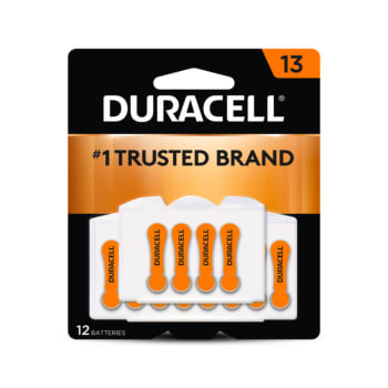 Duracell EasyTab Hearing Aid Batteries (Size 13, 12 Count)
