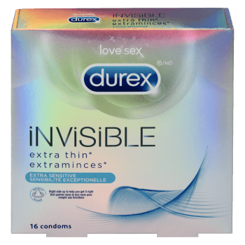 Durex Invisible Extra Thin Extra Sensitive 16 Condoms