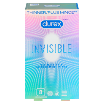 Durex Invisible Ultimate Thin 8 Condoms