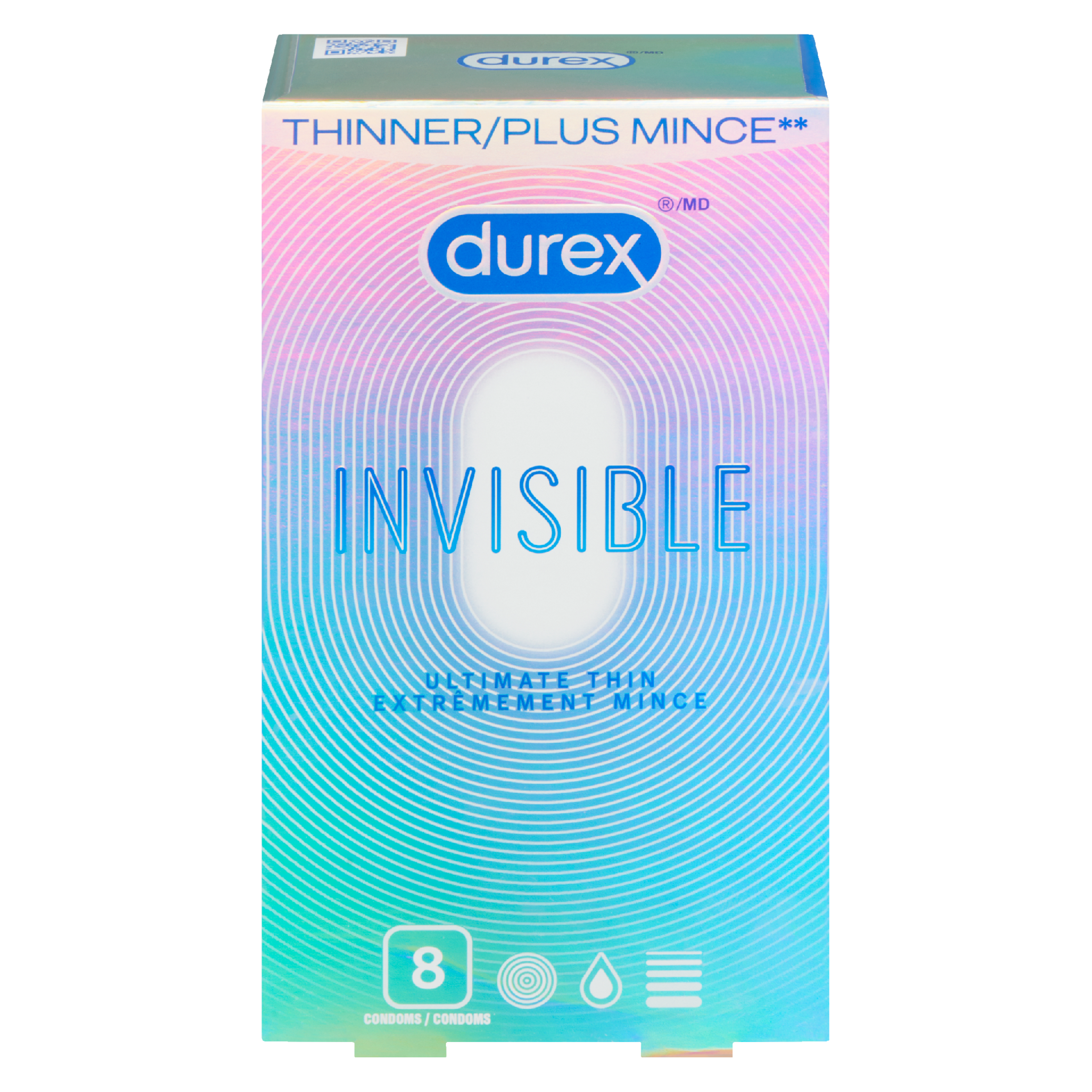 Durex Invisible Ultimate Thin 8 Condoms